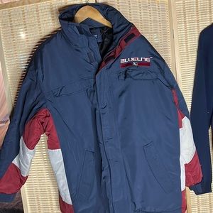 MENS VINTAGE (2003)  BLUELINE NHL COLUMBUS BLUE JACKETS WINTER COAT/ MED/NWOT